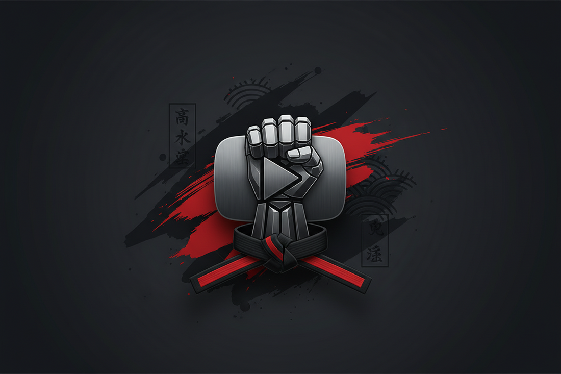 Renshuu Republic YouTube channel launch announcement with martial arts branding