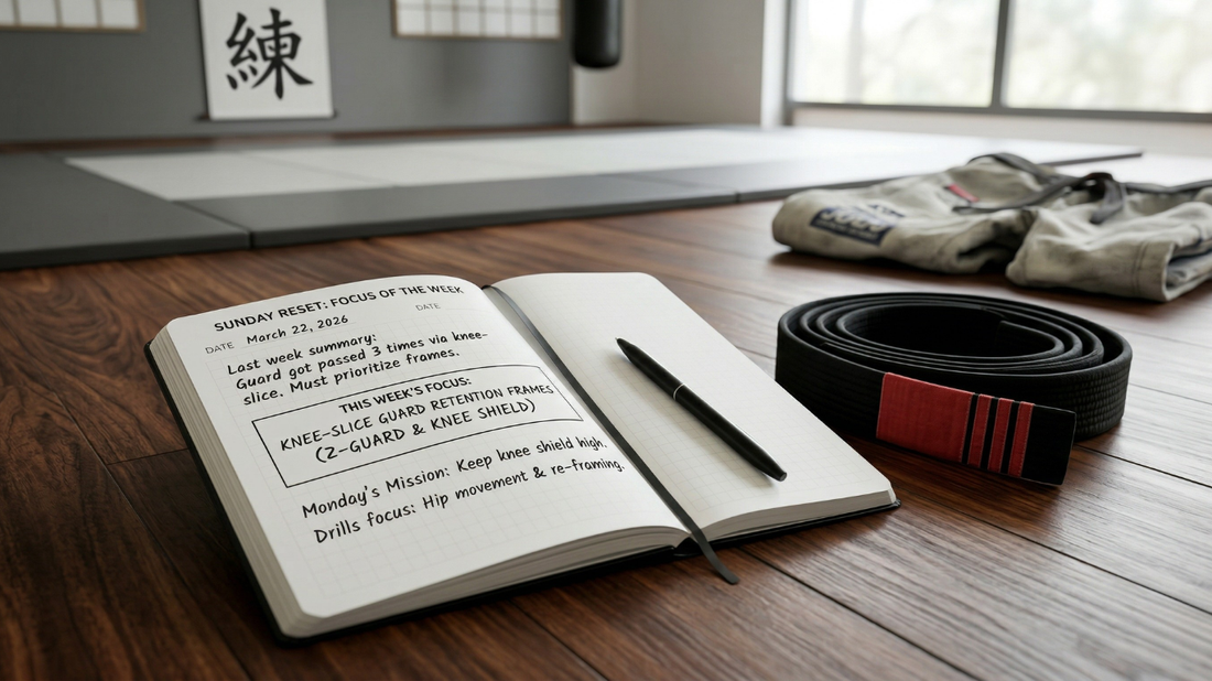 book and a black belt sitting on a floor