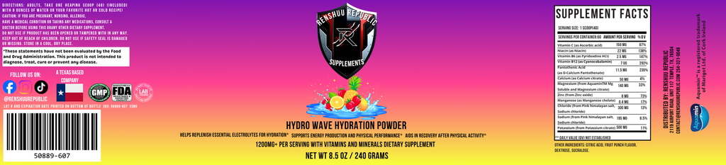 Hydro Wave Hydration Powder (Fruit Punch)