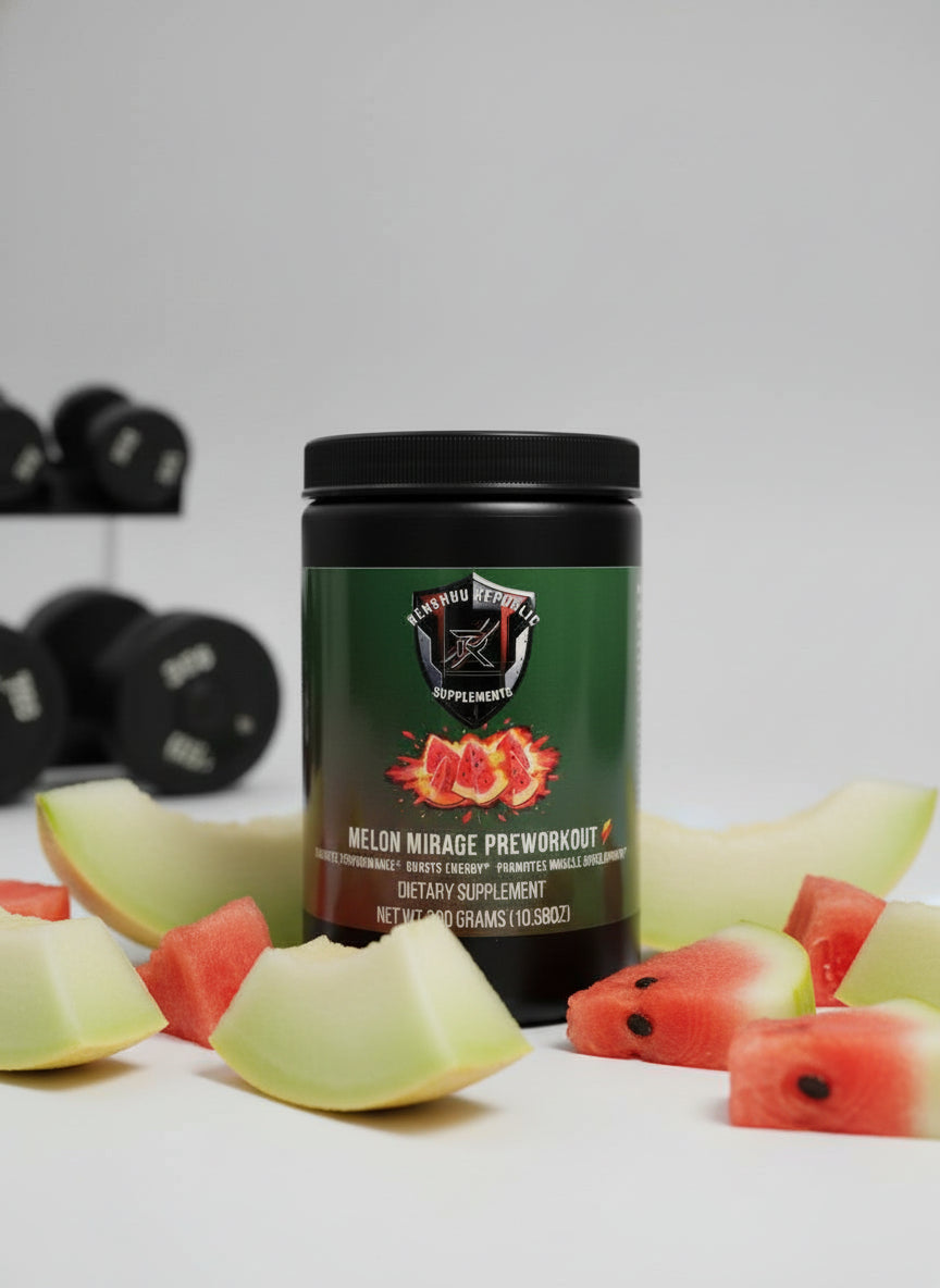 Container of prework out on a green label